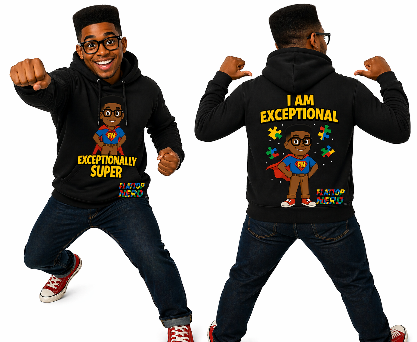 I Am Exceptional Hoodie – Flattop Nerd Collection