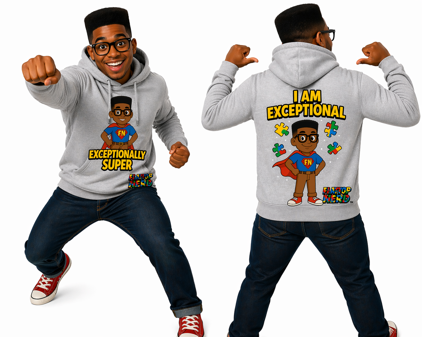 I Am Exceptional Hoodie – Flattop Nerd Collection